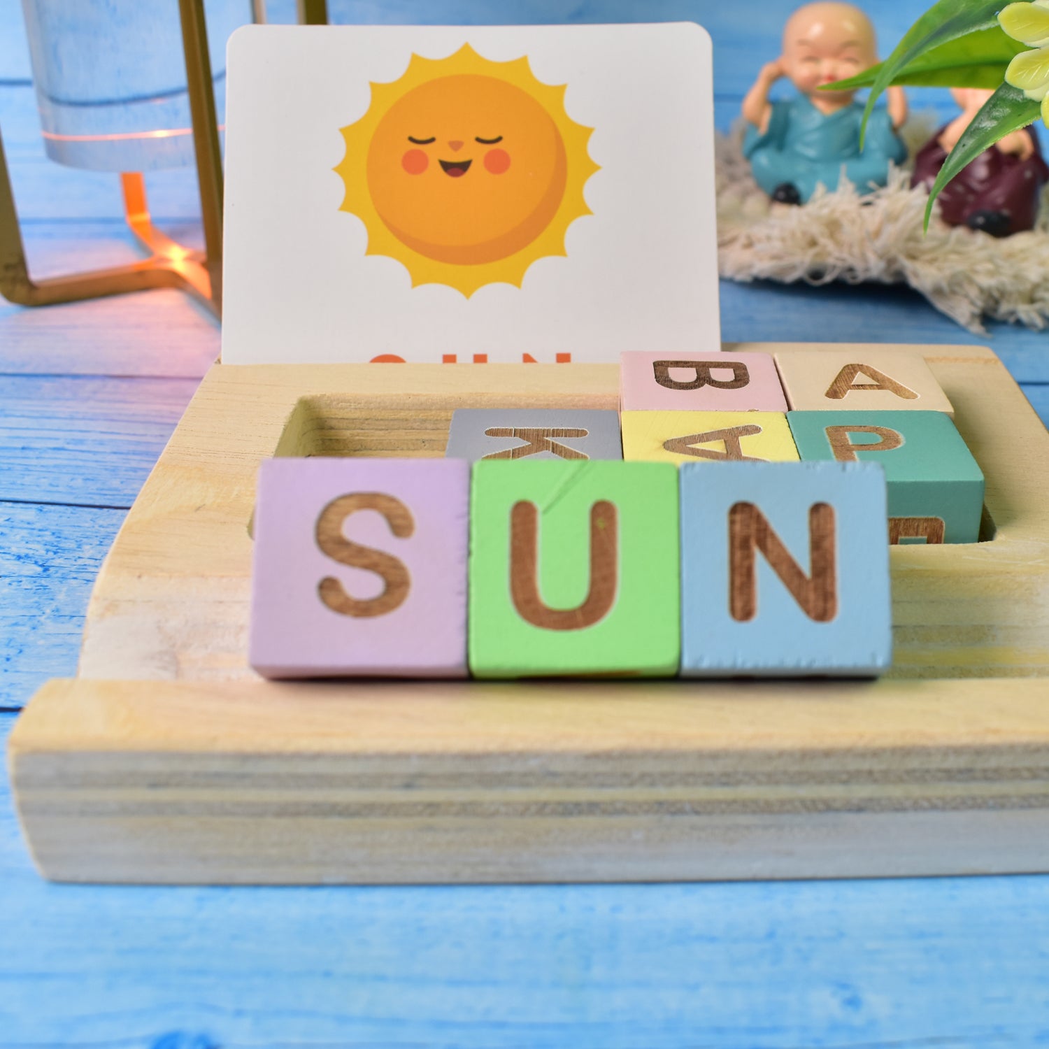 Alphabet Puzzle Spelling  Reading Words (26 Flash Cards  8 Woodenblock) Alphabet Puzzle Spelling  Reading Words (26 Flash Cards  8 Woodenblock)